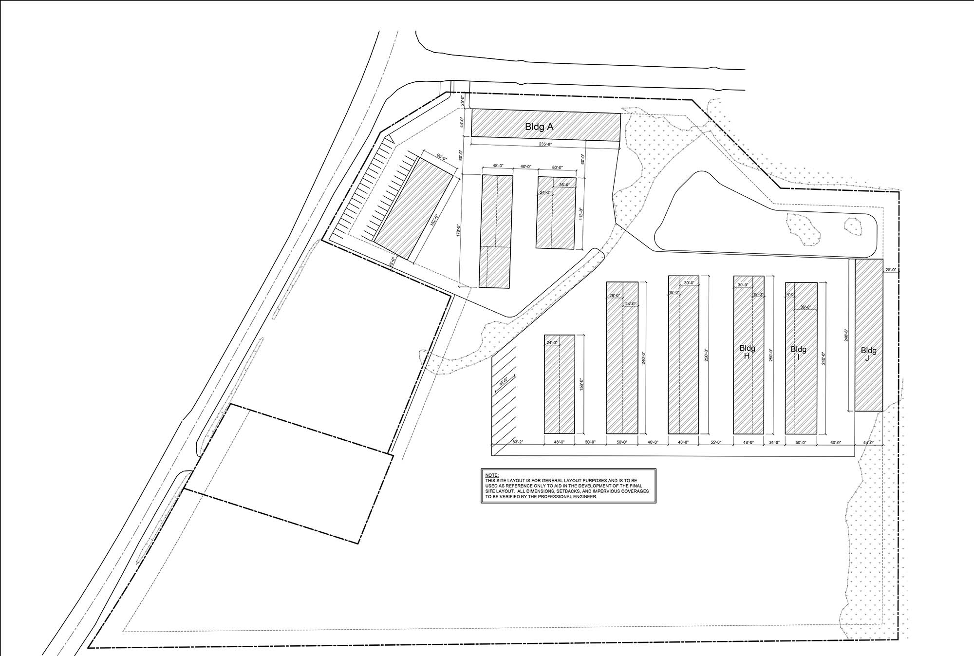 Storage Buildings Kaukauna WI Baumgart site layout